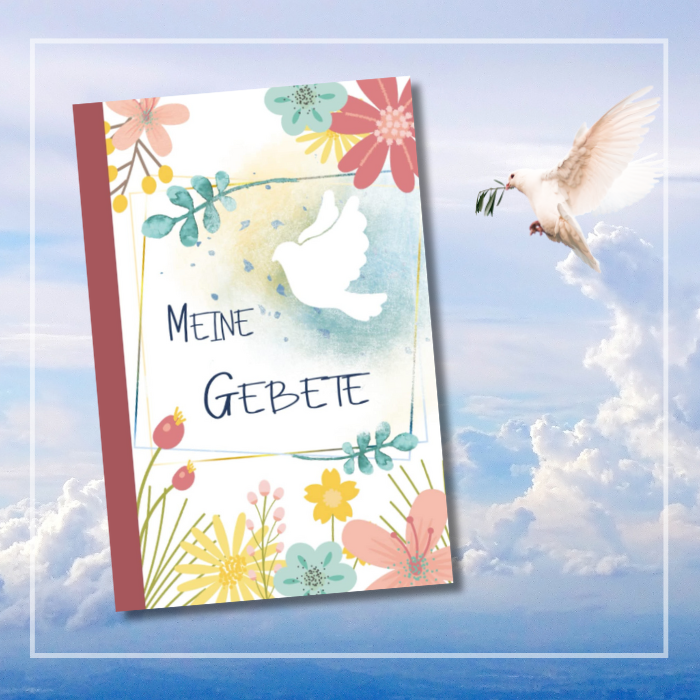 Notizbuch „Meine Gebete“ mit Taube – christliches Gebetstagebuch