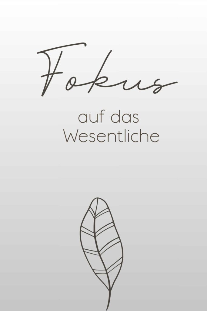 Positive Affirmation für Klarheit – Fokus auf das Wesentliche