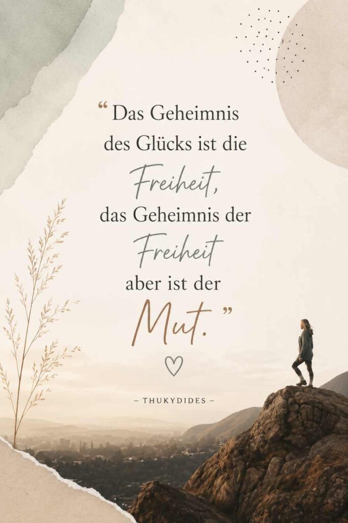 Spruch die Mut macht über Freiheit, Selbstvertrauen und neue Wege