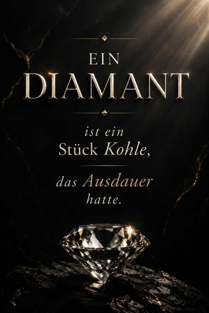 Aufmunternder Spruch über Durchhaltevermögen, Stärke und Erfolg